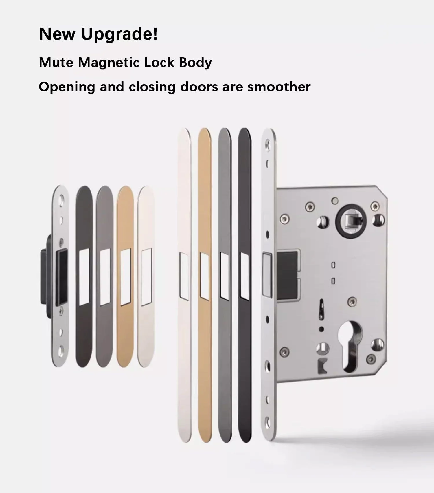 Cherry Wood Door Lock Bedroom Interior Door Handle Anti-theft Home Security Door Lock - Image 5