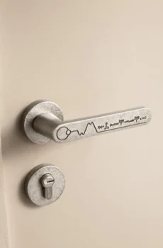 Creative Design Security Door Lock Fourier Formula Silent Antique Door Lever for Children's Room