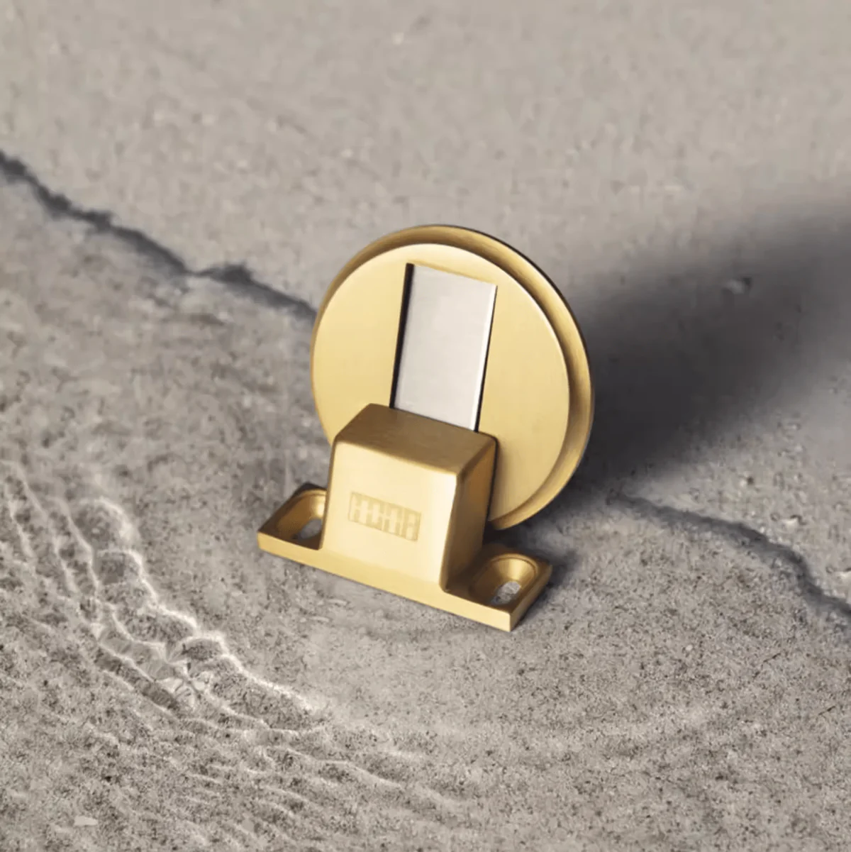 Non-punching Strong Magnetic Brass Door Stopper Anti-collision Mute Door Suction