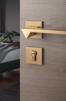 Modern Copper Interior Door Lock Luxury Bathroom Lock Villa Door Handle