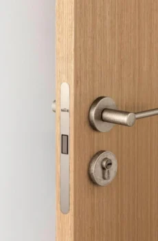 Knurled Craft Interior Door Lock Mute Magnetic Indoor Medieval Door Handle Set