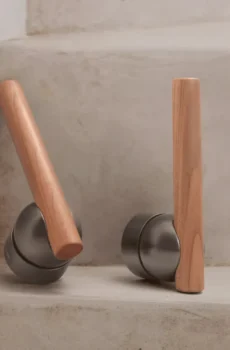 Cherry Wood Door Lock Bedroom Interior Door Handle Anti-theft Home Security Door Lock